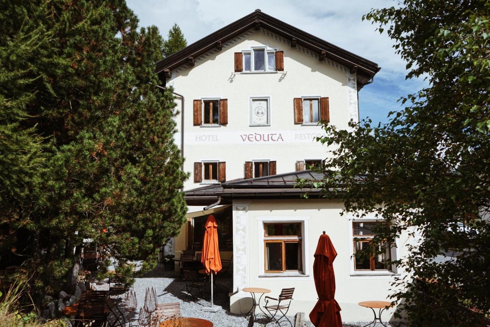 Hotel Veduta Cinuos-Chel Exteriér fotografie