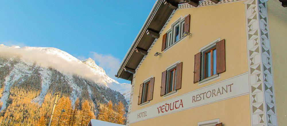 Hotel Veduta Cinuos-Chel Exteriér fotografie