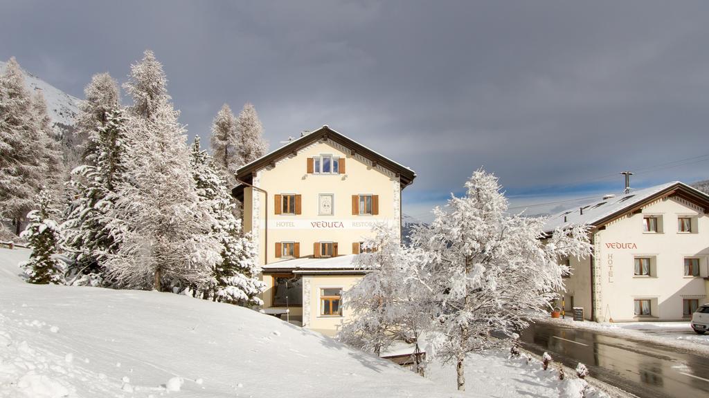 Hotel Veduta Cinuos-Chel Exteriér fotografie